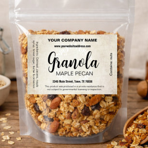 Pour Bocaux Granola Personnalisable Étiquette Maison Gran001cb