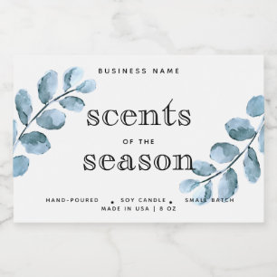 Pour Bocaux Parfums de saison aquarelle bougie Étiquette Desig