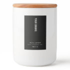 Produit noir minimaliste moderne Étiquette impermé