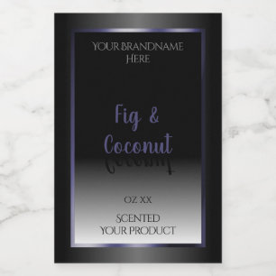 Pour Bocaux Professionnel noir blanc Produit Étiquette bleu ca