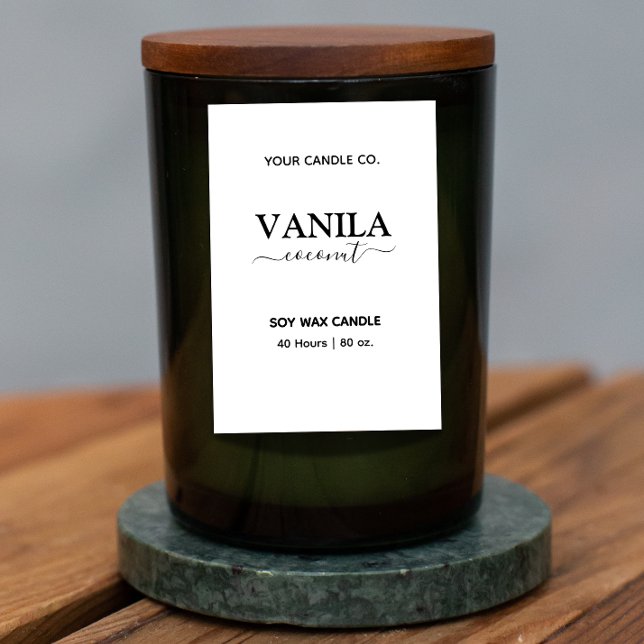 Pour Bocaux Style apothecaire Étiquette de marque de bougie ve (Créateur téléchargé)