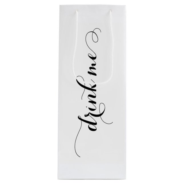 Pour Bouteille Boire-moi Vin Sac cadeau (Devant)