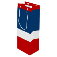 Le blanc et le bleu rouges - sac de cadeau de vin,