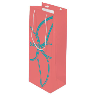 Pour Bouteille Sac cadeau Coral rose Starfish