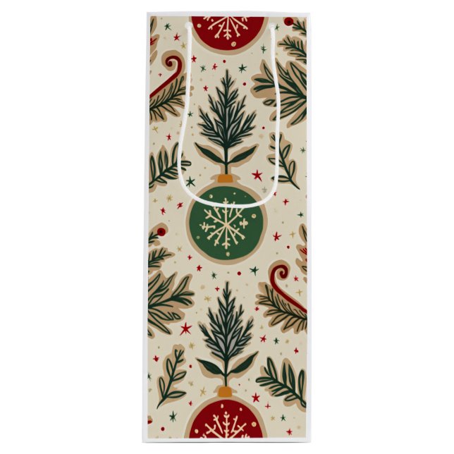 Pour Bouteille sac cadeau de noël (Devant)