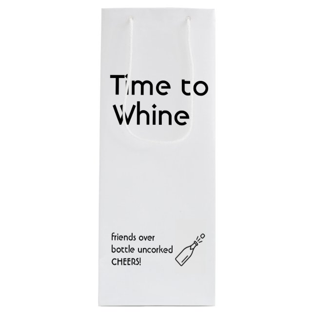 Pour Bouteille Sac cadeau de vin (Devant)