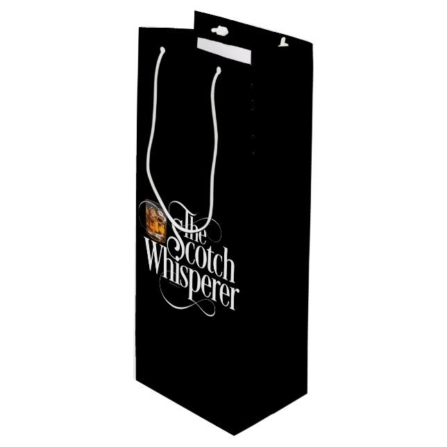 Pour Bouteille Sac cadeau de vin Scotch Whisperer (Devant Angle)