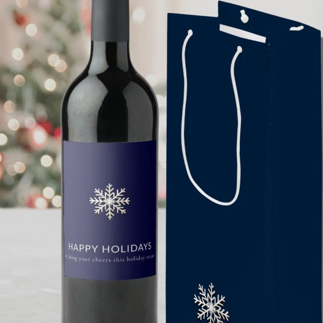 Pour Bouteille Sac cadeau de vin Snowflake (Créateur téléchargé)