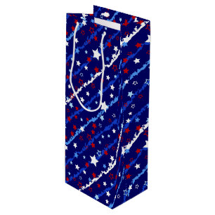 Pour Bouteille Sac cadeau Étoiles patriotiques