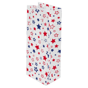 Pour Bouteille Sac cadeau Étoiles patriotiques