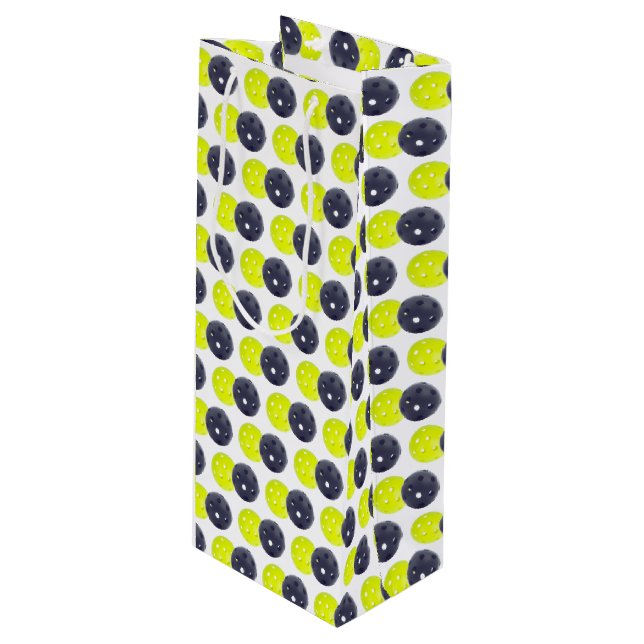 Pour Bouteille Sac cadeau Pickleball (Devant Angle)