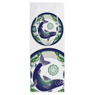 Pour Bouteille sac cadeau saumon