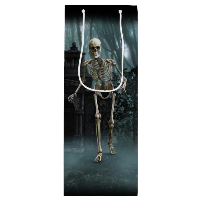 Pour Bouteille Sac cadeau Spirit Skeletons Haunts (Devant)