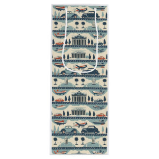 Pour Bouteille Sac cadeau Vintage voyage