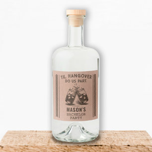 Pour Bouteilles De Liqueur Bachelor Party Liquor Bottle Étiquettes