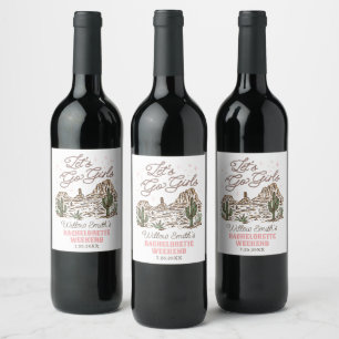 Pour Bouteilles De Vin Célibataire Far West Filles, c'est parti Étiquette