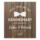 Russe Serez-vous mon Étiquette Groomsman