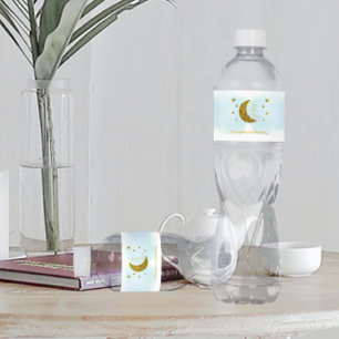 Pour Bouteilles D'eau Deux La Lune 2e anniversaire Étiquette de bouteill