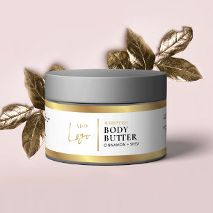Pour Bouteilles D'eau Élégant Logo Or Lux Cosmetic Jar Wrapper Étiquette