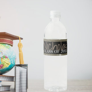 Pour Bouteilles D'eau Étiquette bouteille de graduation étoile noire bri