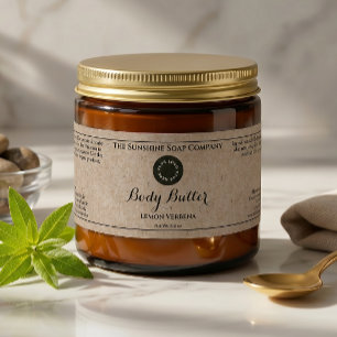 Pour Bouteilles D'eau Étiquette de pot de cosmétiques en papier kraft av