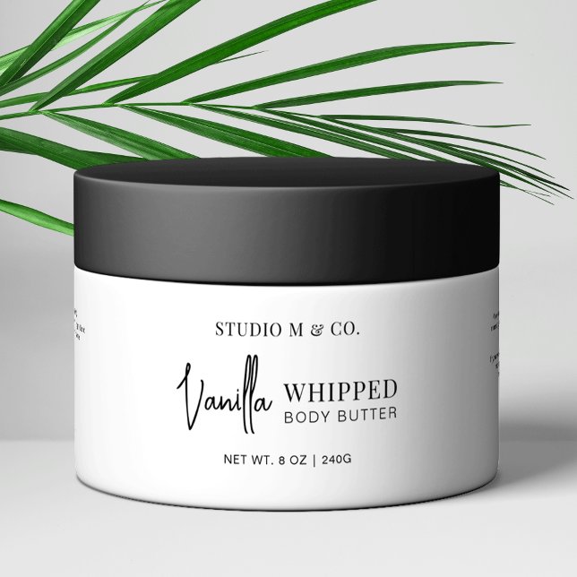 Pour Bouteilles D'eau Étiquette d'enveloppement de bocal minimaliste suc (Minimalist jar wrapper sticker, great for body butter jars, exfoliating scrubs, whipped soap etc)