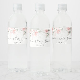 Pour Bouteilles D'eau Jeu de Étiquette de nourriture et de boissons rose