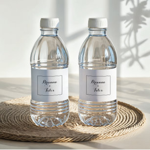Pour Bouteilles D'eau Mariage de calligraphie moderne Étiquette de boute