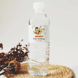 Pour Bouteilles D'eau One Rocks Guitar Water Bottle Étiquette fête d'ann