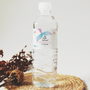 Pour Bouteilles D'eau Pastel Mermaid Anniversaire Fête Étiquette bouteil