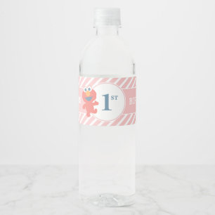 Pour Bouteilles D'eau Rue Sésame   Elmo - Étiquette de bouteille d'anniv