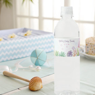 Pour Bouteilles D'eau Sous le Étiquette Baby shower de bouteille de la S