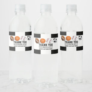 Pour Bouteilles D'eau Sports Anniversaire Fête Favoriser Étiquette boute