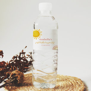 Pour Bouteilles D'eau Sunshine Rainbow Water Bottle Étiquette fête d'ann