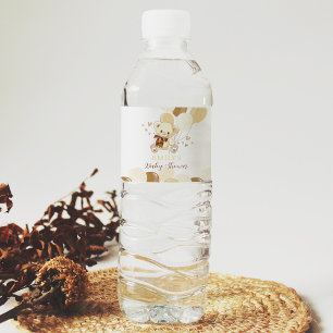 Pour Bouteilles D'eau Teddy Bear 1er anniversaire Étiquette de bouteille