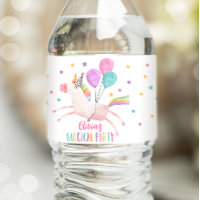 Unicorn Anniversaire Étiquette Rainbow Magical Gir