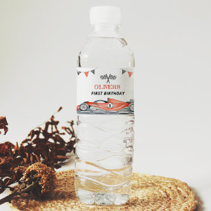 Pour Bouteilles D'eau Voiture Fast One Race Anniversaire Étiquette boute
