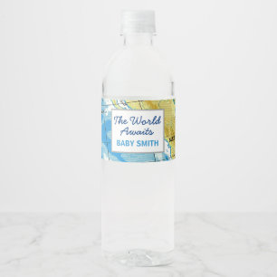 Pour Bouteilles D'eau World attend le Baby shower Étiquette de bouteille