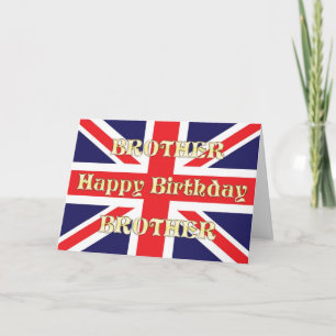 Pour Brother, une carte d'anniversaire avec une Un