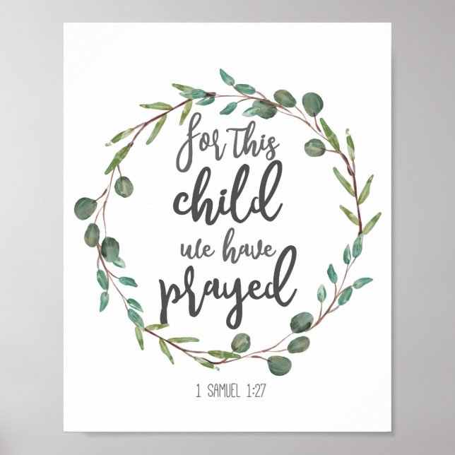 Pour cet enfant nous avons prié la décoration (Devant)
