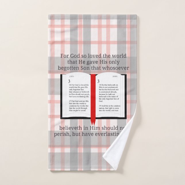 Pour Dieu si aimé le monde (Serviette à main)