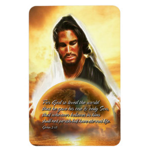 Pour Dieu tant aimé le monde 2 Magnet Premium