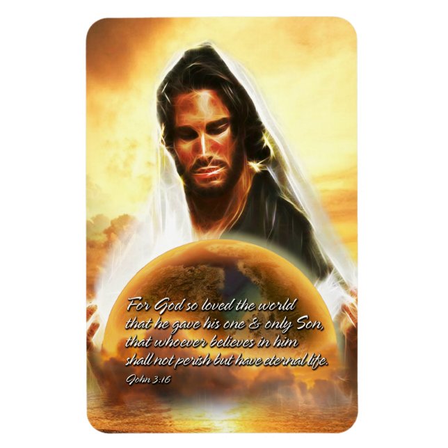 Pour Dieu tant aimé le monde 2 Magnet Premium (Vertical)