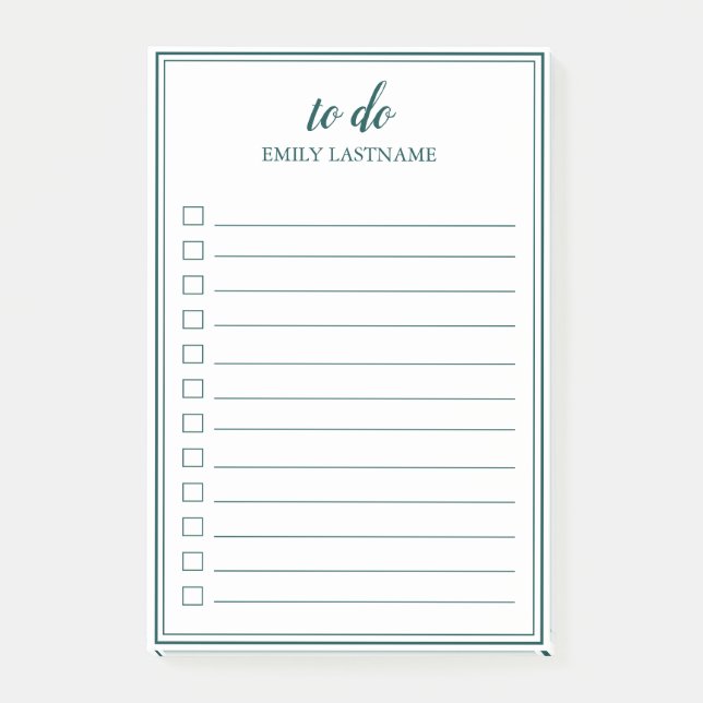 Pour effectuer des notes de post-it Turquoises sur (Devant)