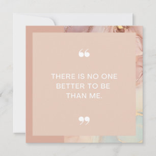 Pour être ma carte d'affirmation positive