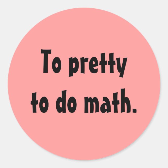 Pour faire des autocollants de maths (Devant)