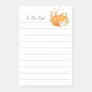 Pour faire la liste Fox personnalisé Post-it® Note