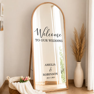 Pour Fenêtre Autocollant de miroir de mariage personnalisé | Ma
