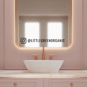 Pour Fenêtre Autocollant Miroir Instagram   Votre nom Instagram