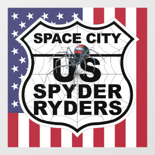 Pour Fenêtre Chapitre Space City - Drapeau et logo autocollant